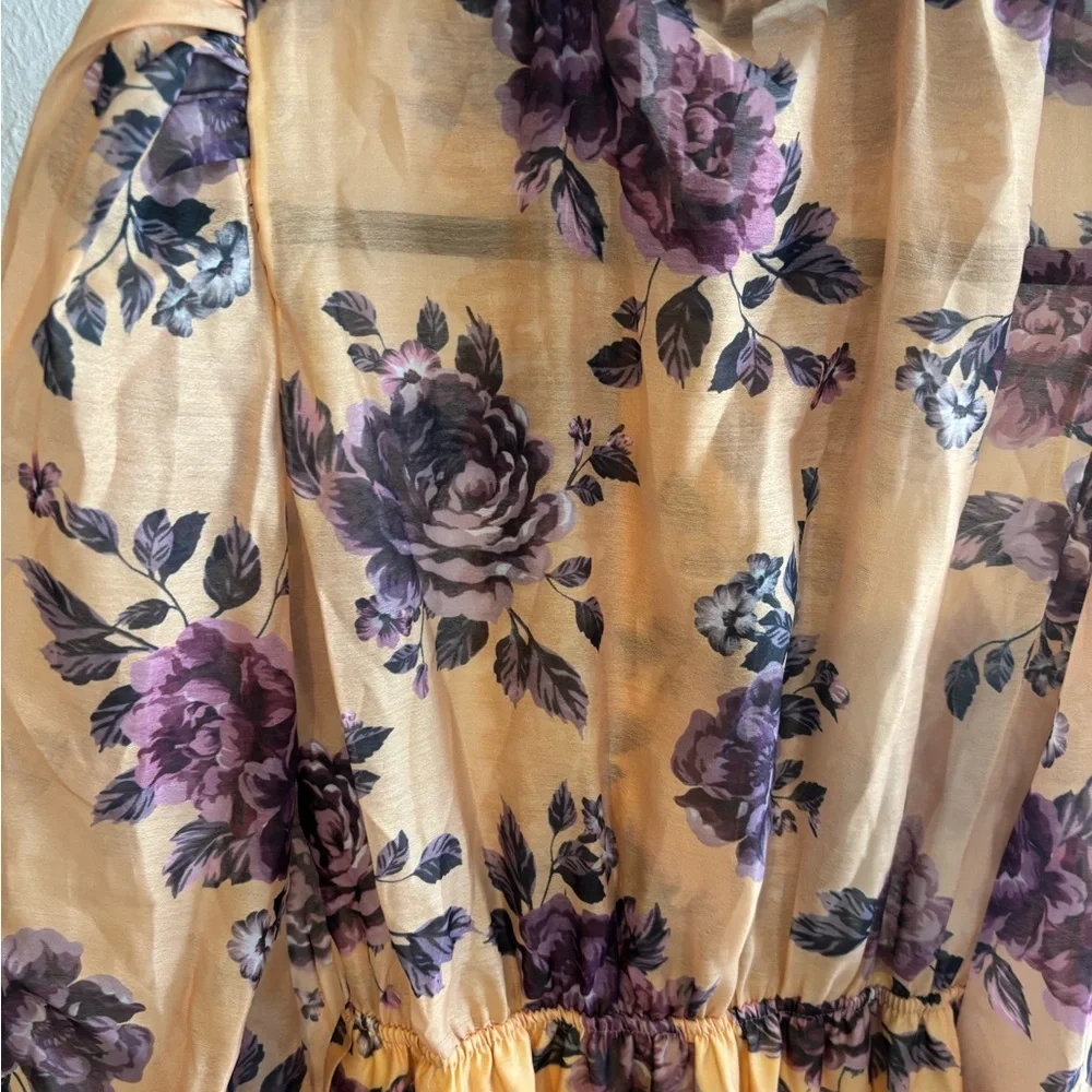 Beulah Yellow Floral Long Sleeve Dress‎